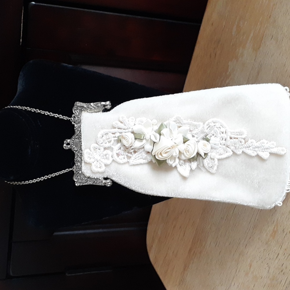 Vintage Floral Coin Purse Evening Bag KK106 - Picture 4 of 15